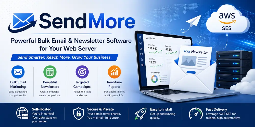 SendMore - Powerful Bulk Email & Newsletter Software for Your Web Server